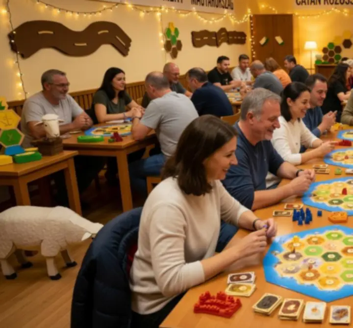 Magyar Catan közösségi esemény illusztráció